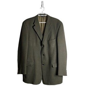 Sartoriale Tessuto Italiano Men's Single Breasted Notch Lapel Wool Blazer